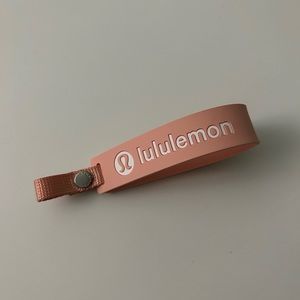 Lululemon silicone keychain